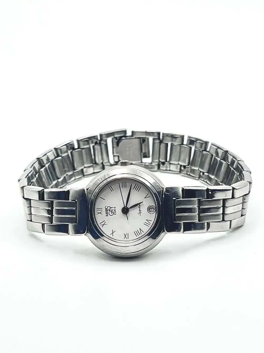 Marc Gay Paris Women's Watch Stainless Steel Analog Quartz with Date Display
